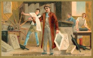 Alois Senefelder, inventor alemán de la litografía de French School